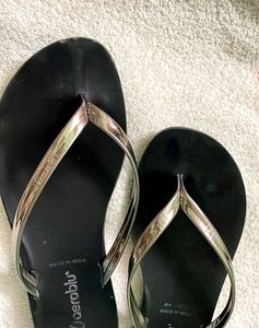 Women Black Slippers