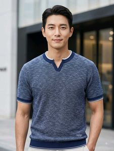 VALUZI men's knitted textured tshirt