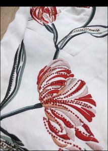 UK Brand Imported Floral White Dress