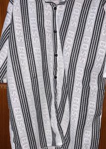 BOSS Striped Button-Up Shirt