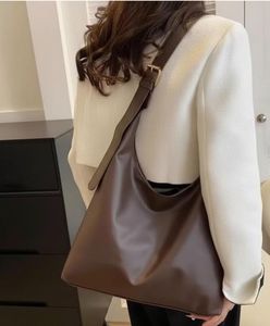 Chic Brown Faux Leather Hobo Bag