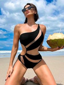 I. Chic Black One-Piece Swimsuit