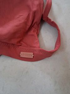 L Stylish Coral Bikini Top