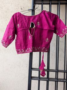 zardosi &amp; beads cherry pink  lehenga choli