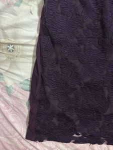 Elegant Purple Lace Top