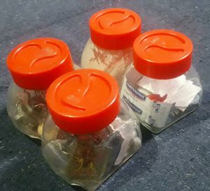 Yera Brand Glass Small Bottle Set