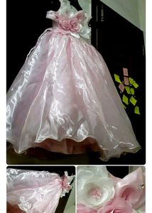 Sparkling Pink Flower Girl Dress