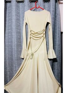 Elegant Cream Maxi Dress