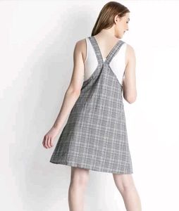 Pantaloons Grey Checked Dress