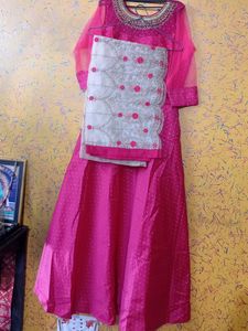 One-Piece Gown With Dupatta