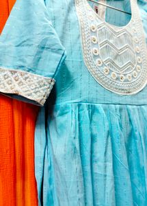 Blue Printed Kurti