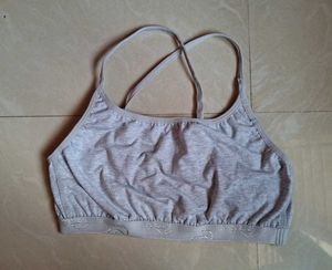Comfortable Grey Sports Bra