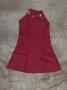 Red & Gold Girls' Dress ✨🌼💐