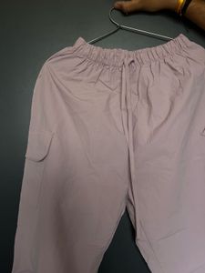 Lilac Cargo Joggers