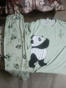 Cute Panda Pajama Set
