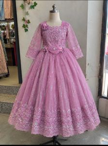 Sparkling Magenta Pink Princess Gown