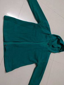 green winter hoodie for women