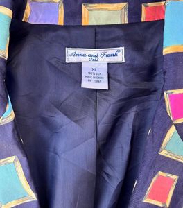 Vintage Abstract print blazer