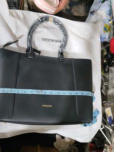 MIRAGGIO Black Tote Bag