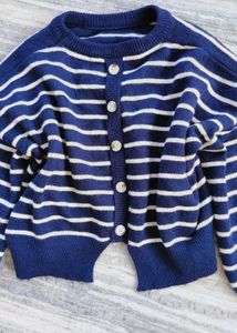 Striped Knit Cardigan