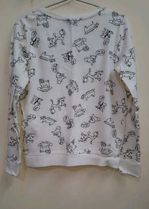 Cute Cartoon Print Sweatshirt