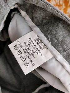 Grey And Navy Blue Striped Pant (Women's)