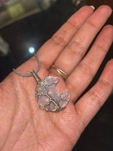 Anti TarnishAesthetic Moon charm silver chain