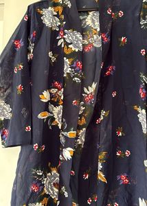Floral Print Kimono Shrug- Full Size