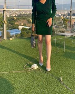 Sparkling Green Party Dress