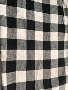 women  Black &amp; White Checkered Shirt