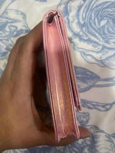Iridescent Pink Bi-Fold Wallet