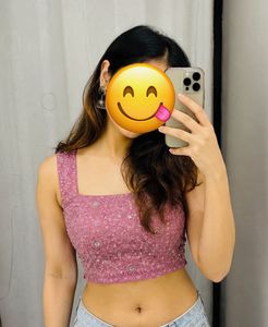 Embroidered Pink Blouse