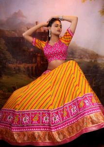 Digital Print Semi Stictched Lehenga Choli