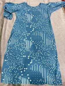 Stylish Blue Printed Kurta