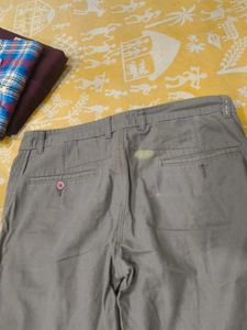 100% cotton Fab India Grey Trousers for Men