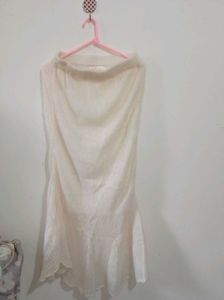 Off-white Woolen Skirt