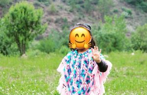Handmade Crochet poncho for girl