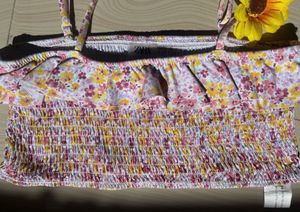 Zara Floral Smocked Bikini Set