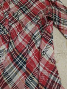 Red Plaid Long Sleeve Shirt