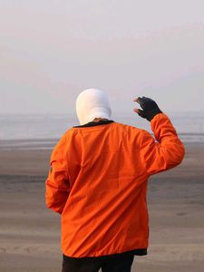 Men's Orange Bomber Jacket