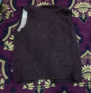 Striped Knit Vest