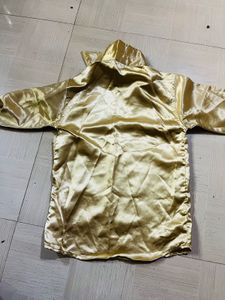 Golden Satin Shirt for Boys