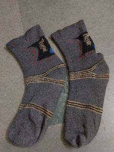 Grey Striped Socks