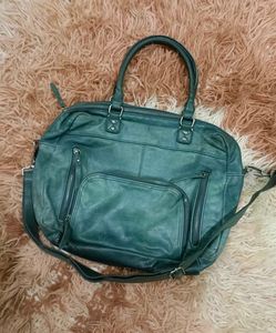 Imported Stylish Teal Leather Handbag