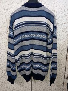 knitted polo pullover collared sweater