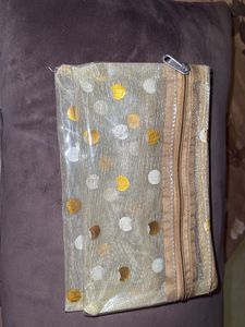 Polka Dot Transparent Pouches (Set of 2)