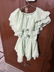 Boho Ruffle Off-Shoulder Top