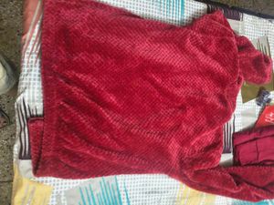 Cozy Red Fuzzy Lounge Set in XXL size