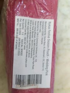 Nykaa Wedding Pink Pouch Brand New