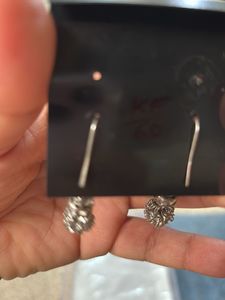 Elegant silver color Dangle Earrings